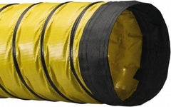 Flexaust - 14" ID, 1.5 psi, Polyester Vacuum & Duct Hose - 25' Long, YellowithBlack, 8-1/2" Bend Radius, -20 to 180°F - Americas Industrial Supply