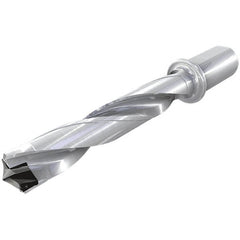 Iscar - 33 to 33.9mm Diam, 5xD, 165mm Max Drill Depth, 32mm Shank Diam, 263mm OAL, Replaceable Tip Drill - HFP-IQ Insert, 33 Seat Size, DFN Toolholder, Series ChamIOdrill - Americas Industrial Supply