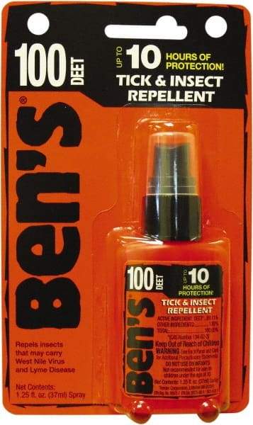 Ben's - 1.25 oz 100% DEET Pump Spray - For Ticks, Mosquitos, Disease Carrying Insects - Americas Industrial Supply