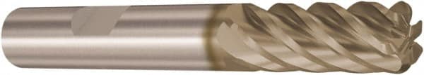 Seco - 20mm, 6 Flute, Single End, Solid Carbide, 6mm Corner Radius End Mill - 121mm OAL, 38° Helix, Right Hand Flute, 62mm LOC, Right Hand Cut - Americas Industrial Supply