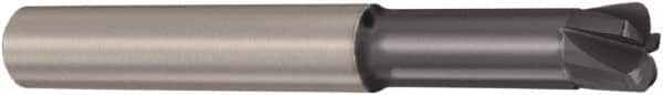 Seco - 5mm, 5 Flute, Single End, Solid Carbide, 0.8mm Corner Radius End Mill - 80mm OAL, 0° Helix, Right Hand Flute, 0.45mm LOC, Right Hand Cut, 15mm Extended Reach - Americas Industrial Supply