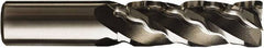 Seco - 6 Flute Cobalt Roughing & Finishing Corner Radius End Mill - Uncoated, Weldon Shank, 35° Helix, Non-Centercutting, Long Length - Americas Industrial Supply
