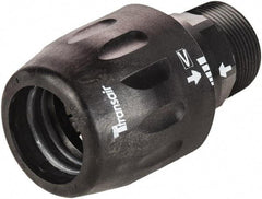 Transair - 1-1/2" ID, 40mm OD, Male Connector - Plastic, 232 Max psi, 1-1/2 Male NPT, 4-1/2" Long - Americas Industrial Supply