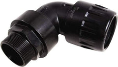 Transair - 7/8" ID, 25mm OD, 90° Male Elbow - Plastic, 232 Max psi, 3/4 Male NPT - Americas Industrial Supply