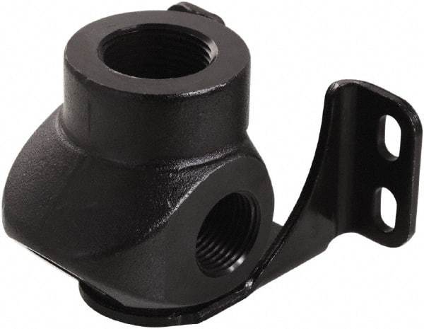 Transair - Three Port Wall Bracket - Plastic, 232 Max psi, 3/4 & 1/2 & 1/4 Female NPT, 3-5/16" Long - Americas Industrial Supply