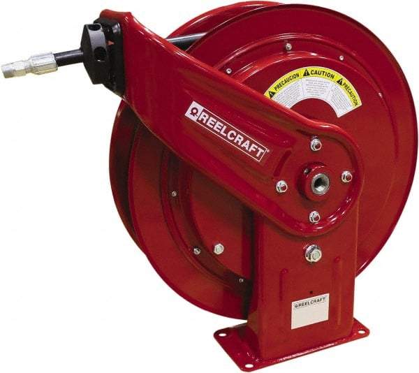 Reelcraft - 50' Spring Retractable Hose Reel - 4,800 psi, Hose Included - Americas Industrial Supply