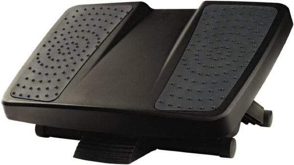 FELLOWES - 17-3/4" Wide, 6-1/2" High Foot Rest - Black & Gray - Americas Industrial Supply