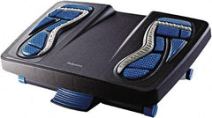 FELLOWES - 17-7/8" Wide, 6-1/2" High Foot Rest - Charcoal, Blue & Gray - Americas Industrial Supply