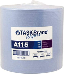 NuTrend Disposables - Dry General Purpose Wipes - Jumbo Roll, 12" x 13" Sheet Size, Blue - Americas Industrial Supply