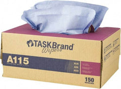 NuTrend Disposables - Dry General Purpose Wipes - Pop-Up, 12" x 16-3/4" Sheet Size, Blue - Americas Industrial Supply