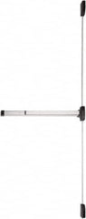 Falcon - Nonhanded, Medium Duty Vertical Rod - Satin Chrome Finish, 4" Max Door Width, Grade 1 - Americas Industrial Supply