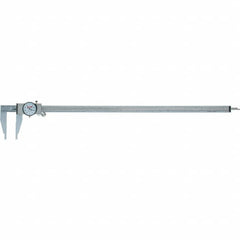 SPI - 0" to 24" Range, 0.001" Graduation, 0.1" per Revolution, Dial Caliper - White Face, 3.375" Jaw Length, Accurate to 0.0020" - Americas Industrial Supply