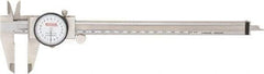 SPI - 0mm to 200mm Range, 0.02 mm Graduation, 2mm per Revolution, Dial Caliper - White Face, 50mm Jaw Length, Accurate to 0.03mm - Americas Industrial Supply