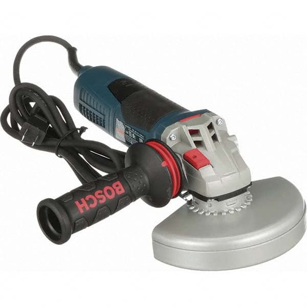 Bosch - 6" Wheel Diam, 9,300 RPM, Corded Angle & Disc Grinder - 5/8-11 Spindle, 120 Volts, 13 Amps - Americas Industrial Supply