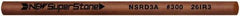 Value Collection - Round Ceramic Finishing Stick - 50mm Long x 3mm Wide x 3mm Thick, 300 Grit - Americas Industrial Supply