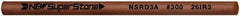 Value Collection - Round Ceramic Finishing Stick - 100mm Long x 2.35mm Wide x 2.4mm Thick, 300 Grit - Americas Industrial Supply