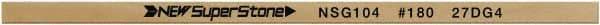 Value Collection - Flat Ceramic Finishing Stick - 100mm Long x 2mm Wide x 10mm Thick, 180 Grit - Americas Industrial Supply