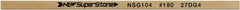 Value Collection - Flat Ceramic Finishing Stick - 100mm Long x 2mm Wide x 10mm Thick, 180 Grit - Americas Industrial Supply