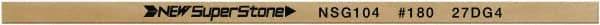 Value Collection - Flat Ceramic Finishing Stick - 100mm Long x 1.5mm Wide x 6mm Thick, 180 Grit - Americas Industrial Supply