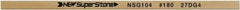 Value Collection - Flat Ceramic Finishing Stick - 100mm Long x 1.5mm Wide x 6mm Thick, 180 Grit - Americas Industrial Supply