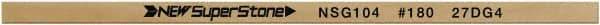 Value Collection - Flat Ceramic Finishing Stick - 100mm Long x 1mm Wide x 4mm Thick, 180 Grit - Americas Industrial Supply