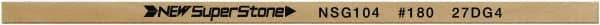 Value Collection - Flat Ceramic Finishing Stick - 100mm Long x 0.5mm Wide x 10mm Thick, 180 Grit - Americas Industrial Supply