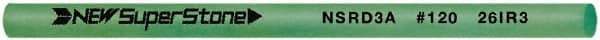 Value Collection - Round Ceramic Finishing Stick - 50mm Long x 3mm Wide x 3mm Thick, 120 Grit - Americas Industrial Supply