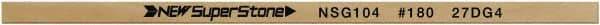 Value Collection - Flat Ceramic Finishing Stick - 100mm Long x 0.8mm Wide x 10mm Thick, 180 Grit - Americas Industrial Supply