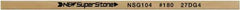 Value Collection - Flat Ceramic Finishing Stick - 100mm Long x 1mm Wide x 6mm Thick, 180 Grit - Americas Industrial Supply