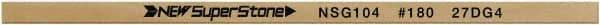 Value Collection - Flat Ceramic Finishing Stick - 100mm Long x 2mm Wide x 4mm Thick, 180 Grit - Americas Industrial Supply