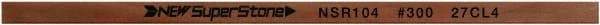 Value Collection - Flat Ceramic Finishing Stick - 100mm Long x 1mm Wide x 4mm Thick, 300 Grit - Americas Industrial Supply