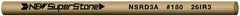 Value Collection - Round Ceramic Finishing Stick - 50mm Long x 3mm Wide x 3mm Thick, 180 Grit - Americas Industrial Supply