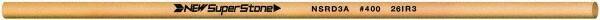 Value Collection - Round Ceramic Finishing Stick - 100mm Long x 3.175mm Wide x 3.2mm Thick, 400 Grit - Americas Industrial Supply