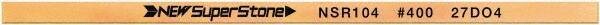 Value Collection - Flat Ceramic Finishing Stick - 100mm Long x 2mm Wide x 4mm Thick, 400 Grit - Americas Industrial Supply