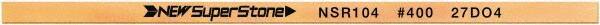 Value Collection - Flat Ceramic Finishing Stick - 100mm Long x 0.5mm Wide x 1mm Thick, 400 Grit - Americas Industrial Supply