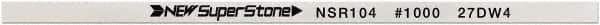 Value Collection - Flat Ceramic Finishing Stick - 100mm Long x 1mm Wide x 1mm Thick, 1,000 Grit - Americas Industrial Supply