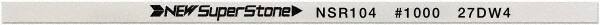 Value Collection - Flat Ceramic Finishing Stick - 100mm Long x 0.5mm Wide x 6mm Thick, 1,000 Grit - Americas Industrial Supply