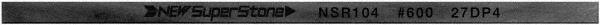 Value Collection - Flat Ceramic Finishing Stick - 100mm Long x 2mm Wide x 4mm Thick, 600 Grit - Americas Industrial Supply