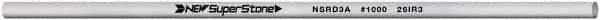 Value Collection - Round Ceramic Finishing Stick - 100mm Long x 3mm Wide, 1,000 Grit - Americas Industrial Supply