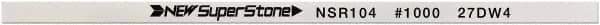 Value Collection - Flat Ceramic Finishing Stick - 100mm Long x 1.5mm Wide x 10mm Thick, 1,000 Grit - Americas Industrial Supply