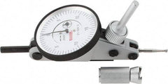 SPI - 0.06" Range, 0.0005" Dial Graduation, Horizontal Dial Test Indicator - 1-1/2" White Dial, 0-15-0 Dial Reading, Accurate to 0.0012" - Americas Industrial Supply
