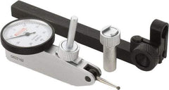 SPI - 8 Piece, 0mm to 0.8mm Measuring Range, 32mm Dial Diam, 0-40-0 Dial Reading, White Dial Test Indicator Kit - 0.013mm Accuracy, 17.3mm Contact Point Length, 2mm Ball Diam, 0.01mm Dial Graduation - Americas Industrial Supply