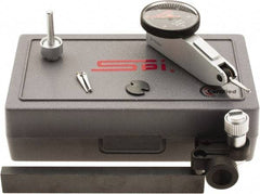 SPI - 8 Piece, 0" to 0.03" Measuring Range, 1-1/4" Dial Diam, 0-15-0 Dial Reading, Black Dial Test Indicator Kit - 0.0005" Accuracy, 0.64" Contact Point Length, 0.079" Ball Diam, 0.0005" Dial Graduation - Americas Industrial Supply