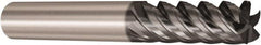 Seco - 12mm, 5 Flute, Single End, Solid Carbide, Corner Chamfer End Mill - 83mm OAL, 48° Helix, Right Hand Flute, 30mm LOC, Right Hand Cut - Americas Industrial Supply