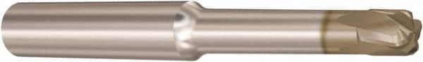 Seco - 4mm, 3 Flute, Single End, Solid Carbide, 2mm Corner Radius End Mill - 100mm OAL, 10° Helix, Right Hand Flute, 2mm LOC, Right Hand Cut, - Americas Industrial Supply