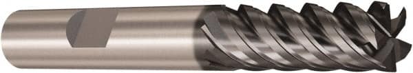 Seco - 12mm, 5 Flute, Single End, Solid Carbide, Corner Chamfer End Mill - 83mm OAL, 48° Helix, Right Hand Flute, 30mm LOC, Right Hand Cut - Americas Industrial Supply