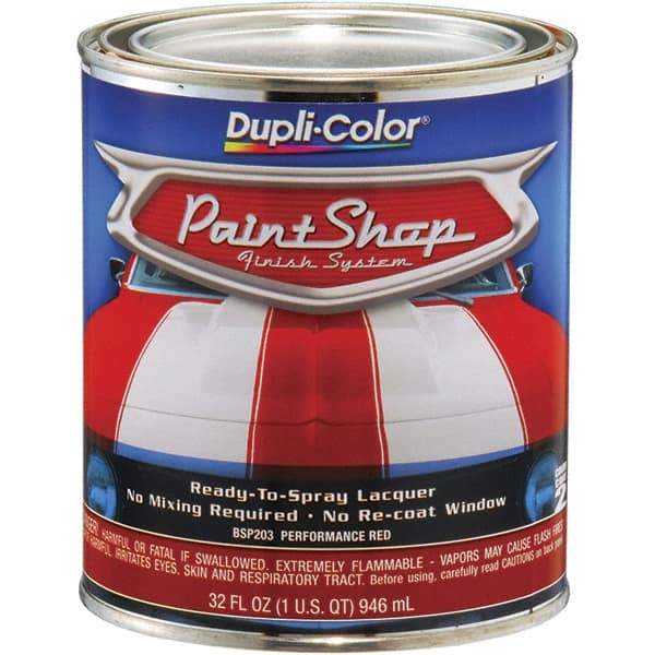 Dupli-Color - Performance Red Automotive Topcoat - 1 Qt Can - Americas Industrial Supply