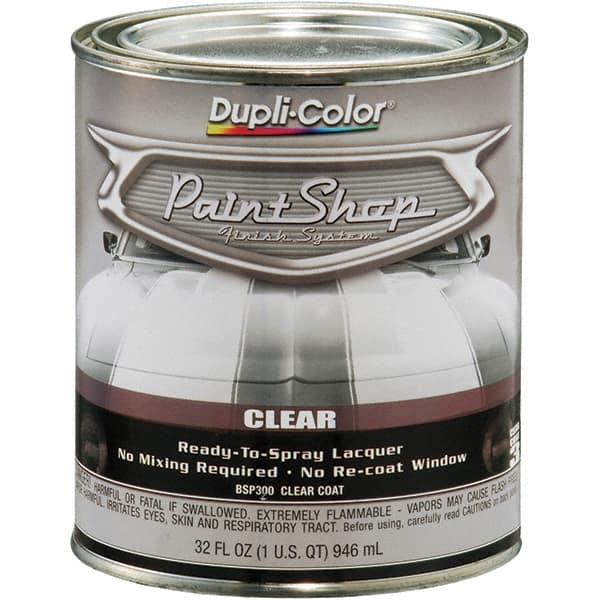 Dupli-Color - Clear Gloss Topcoat Automotive Topcoat - 1 Qt Can - Americas Industrial Supply