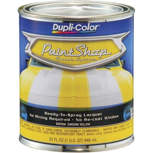 Dupli-Color - Chrome Yellow Automotive Topcoat - 1 Qt Can - Americas Industrial Supply