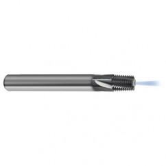 1/8-27 4FL Carbide Thread Mill NPT Tap-Coolant Thru-TiCN - Americas Industrial Supply